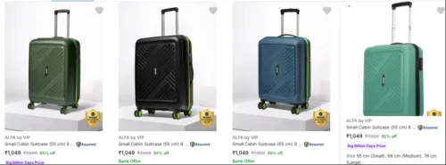 Image of Alfa By Vip Suitcases upto 85% Discount