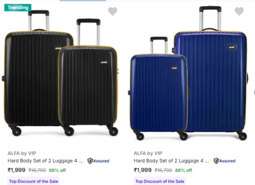 Image of Alfa by VIP Suitcases @ Starting ₹1999 [Pack of 2]