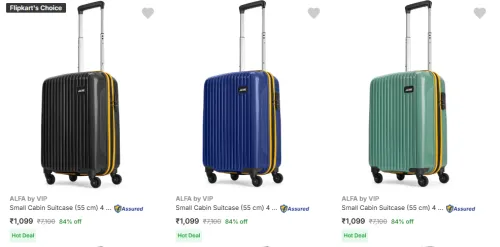 Image of Alfa Suitcases Trolley Set at Minimum 70% Discount