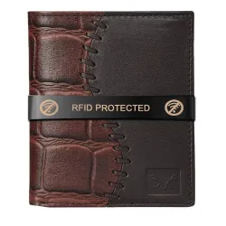 AL FASCINO RFID Leather Wallets for Men