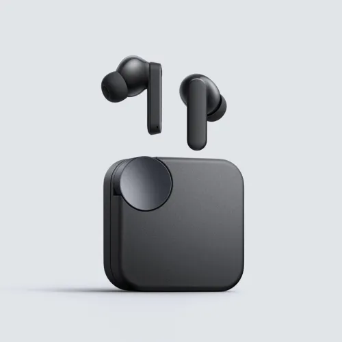 Image of Alible Air Clips 2 Mic & Ultra Bass Technology, 40 Hrs playtime Bluetooth (Dark Grey, In the Ear)
