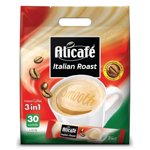 Image of Alicafe Italian Roast 3 in 1 Instant Coffee Packet (30 X 16.5g) 495g