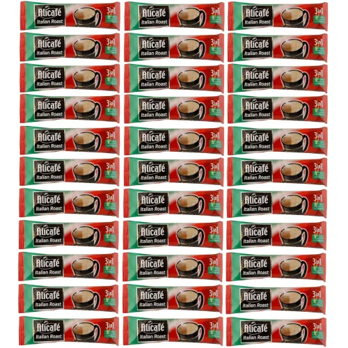 Image of Alicafe Italian Roast 3-in-1 Instant Coffee Sachets Pack-30