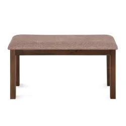 Alice 2 Seater Dining Bench (Melamine Finish, Antique Cherry)
