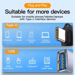 Aliens USB Type C OTG Adapter (Pack of 1)