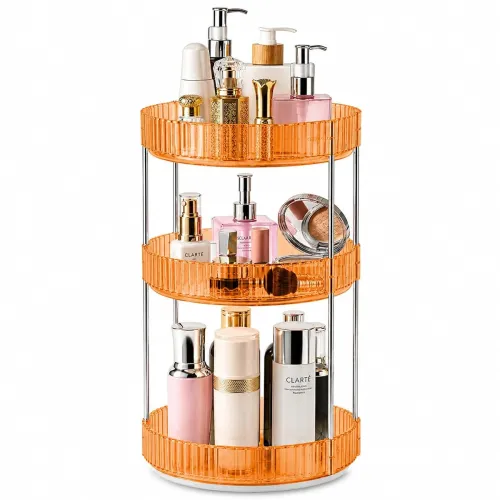 Image of Aliensware 3 Layer 360° Rotating Makeup Organizer Box