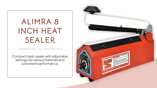 Image of ALIMRA 8 inch Poly Sealing Machine, Pouch, Pepsi, Plastic Bag Packing Hand Held Heat Sealer (200 mm)