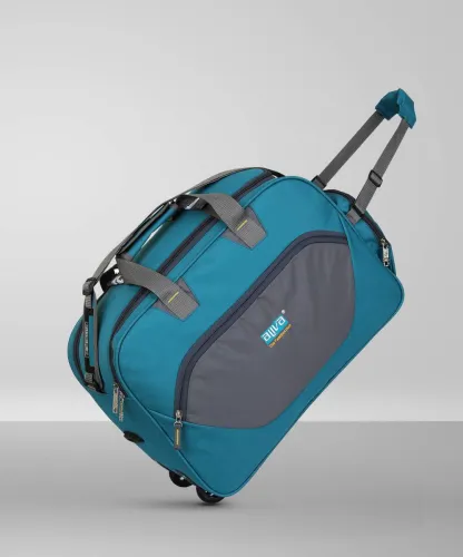Image of Aliya Aliva 54L Strolley Duffel Bag (Blue Grey)