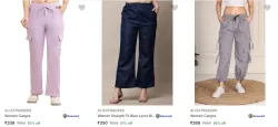 ALIZATRADERS Womens Cargos Starting @ ₹339