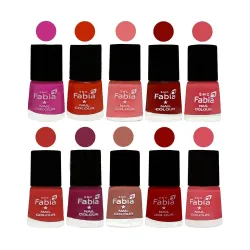 ALL IN ONE (PACK OF 10), Long Lasting Glossy Nail Polish