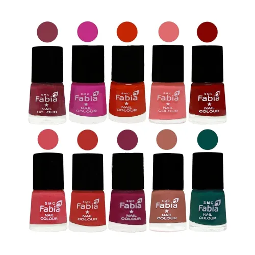 Image of ALL IN ONE (PACK OF 10), Long Lasting Glossy Nail Polish