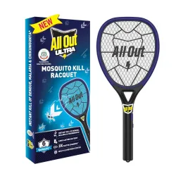 All Out Mosquito Kill Racquet | 2X Faster Charging* | Mosquito Bat | Racket to Kill Mosquitoes Instantly | 6 Months Warr