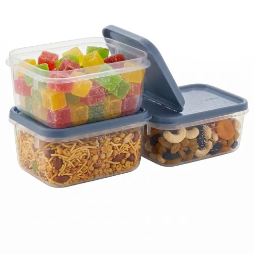 Image of All Time Polka 250ml Airtight Food Storage Containers Set 3