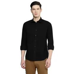 Allen Cooper Cotton Plain Shirts for Men