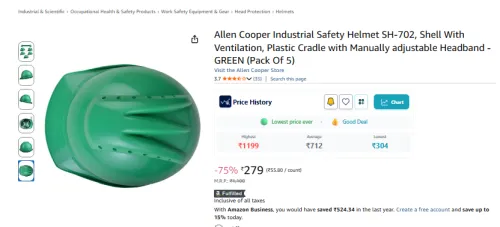 Image of Allen Cooper Industrial Safety Helmet Po5