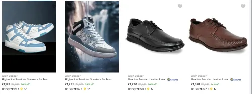 Image of Allen Cooper Men's Shoes up to 75% Discount 
