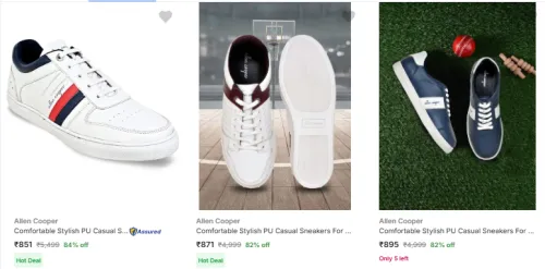 Image of Allen Cooper Men’s Shoes Upto 84% Discount