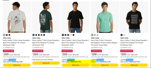 Image of Allen Solly at minimum 83% Discount
