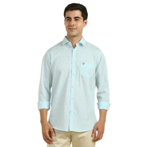 Image of Allen Solly Men Cotton Blend Regular Fit Shirt