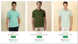 ALLEN SOLLY Men Regular Fit T-shirt Upto 65% OFF