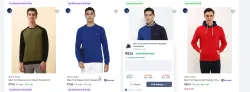 Allen Solly Mens Sweatshirts at minimum 70% Discount