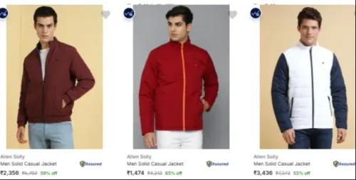 Image of Allen Solly Men's Jackets at minimum 65% Discount