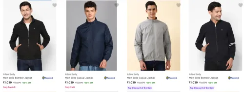 Image of Allen Solly Men's Jackets upto 65% Discount