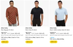 Allen Solly Mens Shirts at minimum 60% Discount