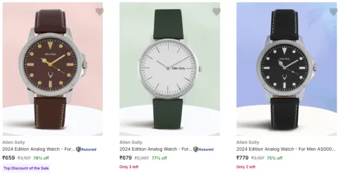 Image of Allen Solly Men's Wrist Watches upto 79% Discount