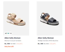 Allen Solly women Sandals Minimum 70% Discount