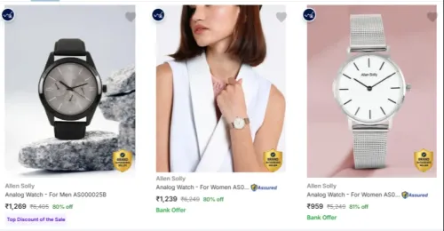 Image of Allen Solly Wrist Watches at minimum 80% Discount