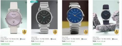 Image of Allen Solly Wrist Watches at minimum 81% Discount