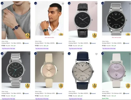 Image of Allen Solly Wrist Watches at minimum 78% Discount