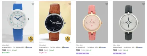 Image of Allen Solly Wrist Watches minimum 70% Discount 