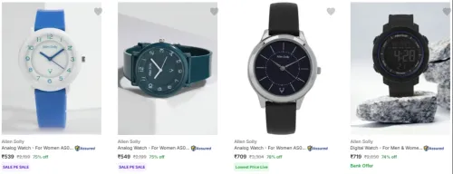 Image of Allen Solly Wrist Watches at Minimum 70% Discount