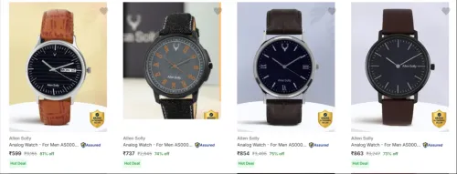 Image of Allen Solly Men's Wrist Watches upto 81% Discount