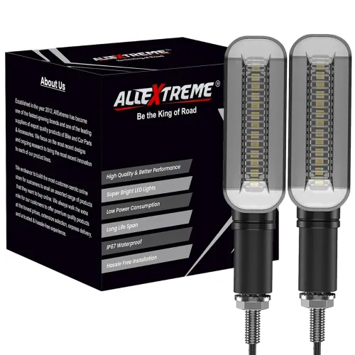 Image of AllExtreme EXNPE11 Blue LED Flexible Bike Indicator Lights