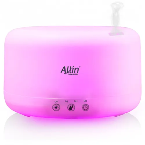 Image of Allin Exporters 1000ml Touchpad Diffuser with Essential Oil 7 Color Changing LED Lights Cool Mist Timer Ultrasonic Humid