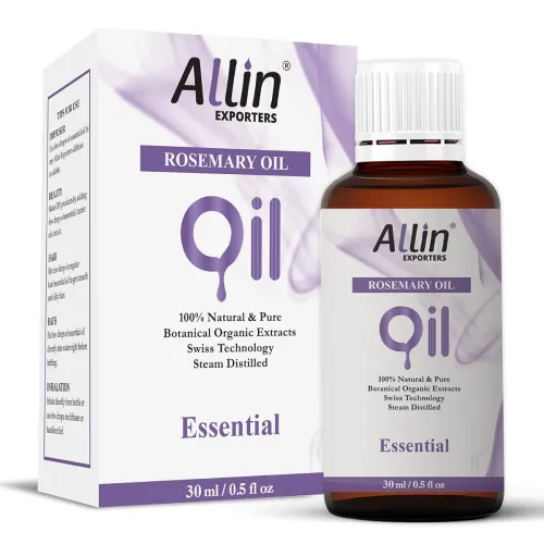Image of Allin Exporters Rosemary Essential Oil 30 ml | Aroma Oil for Home Fragrance & Aromatherapy | Fresh Herbal Scent | Used i