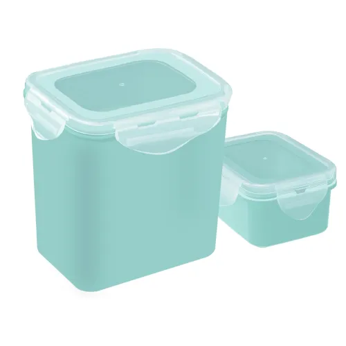 Image of All Time Plastic Lock And Safe Storage Container Set Of 2 