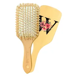 Allure Personalised Letter W Paddle Hair Brush (PHB-03-W)