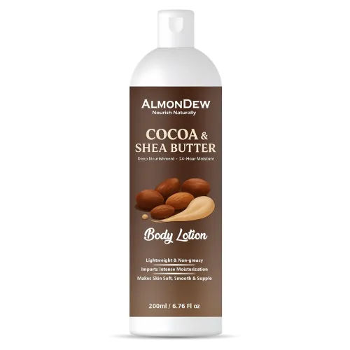 Image of AlmonDew Cocoa & Shea Butter Body Lotion Deep Moisturization with Rich Nourishing Formula 