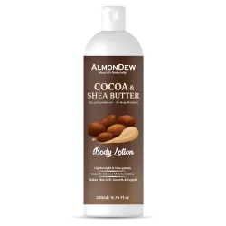 AlmonDew Cocoa & Shea Butter Body Lotion Deep Moisturization with Rich Nourishing Formula 