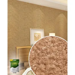 ALOXE Liquid Wallpaper for Walls Décor (2kg) |Easy to Apply Plant Based Eco Friendly Wall Décor with 110sqft Coverage