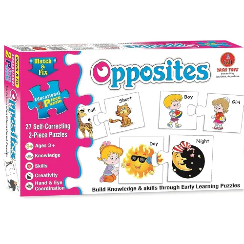 Image of Alphabet Match & Fix Opposites Puzzle (27 Pcs)