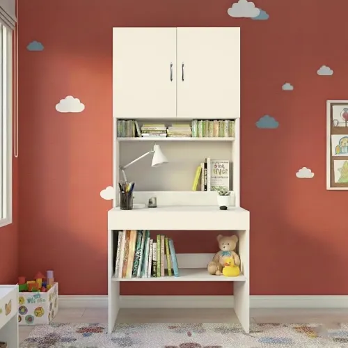 Image of Alpine Willow Multipurpose Study Table with Bookshelf