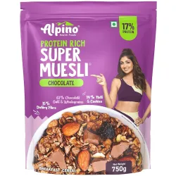 ALPINO 17g Protein-Rich Super Muesli Chocolate 750g