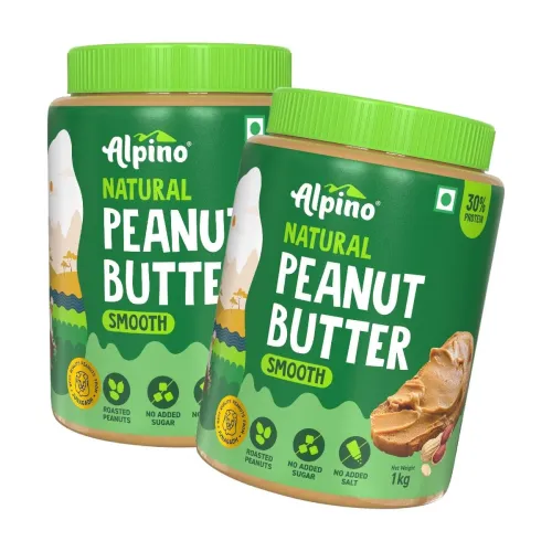 Image of Alpino Natural Peanut Butter Smooth 2 KG 