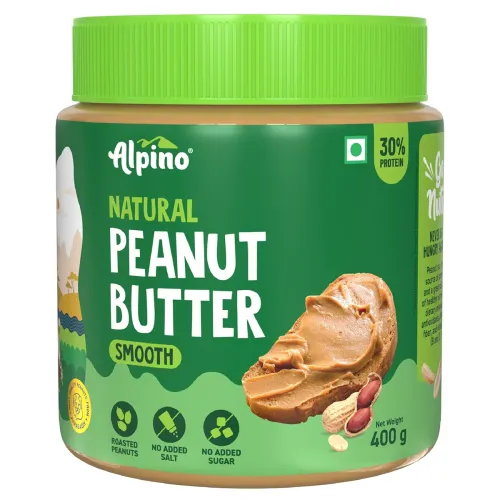 Image of ALPINO Natural Peanut Butter Smooth, 400g