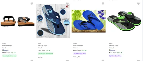 Image of Altek Men Slippers at minimum 60% Discount